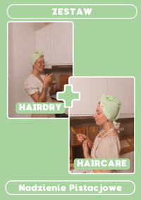 ZESTAW HAIRCARE + HAIRDRY Nadzienie Pistacjowe