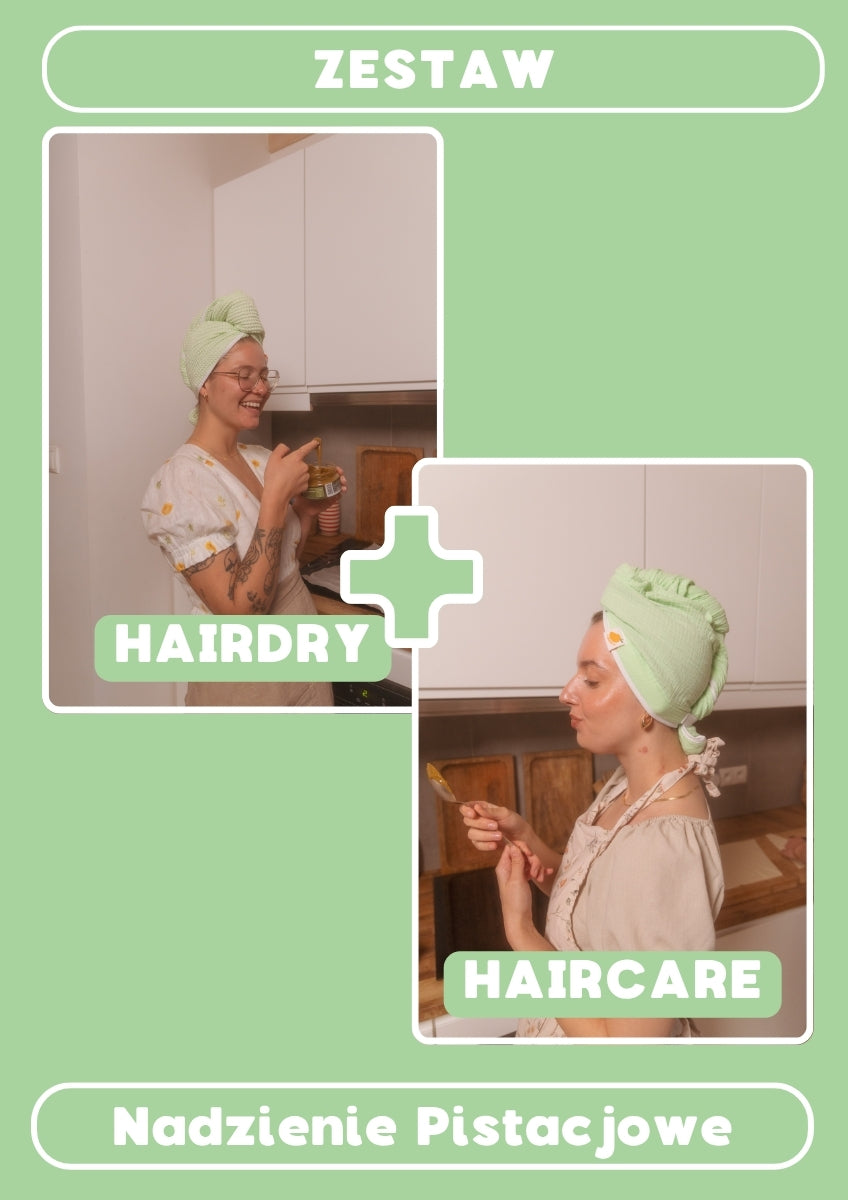 ZESTAW HAIRCARE + HAIRDRY Nadzienie Pistacjowe