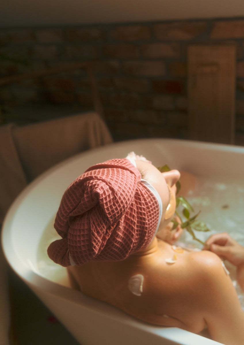 HAIRDRY™ Różana kąpiel - turban do suszenia włosów