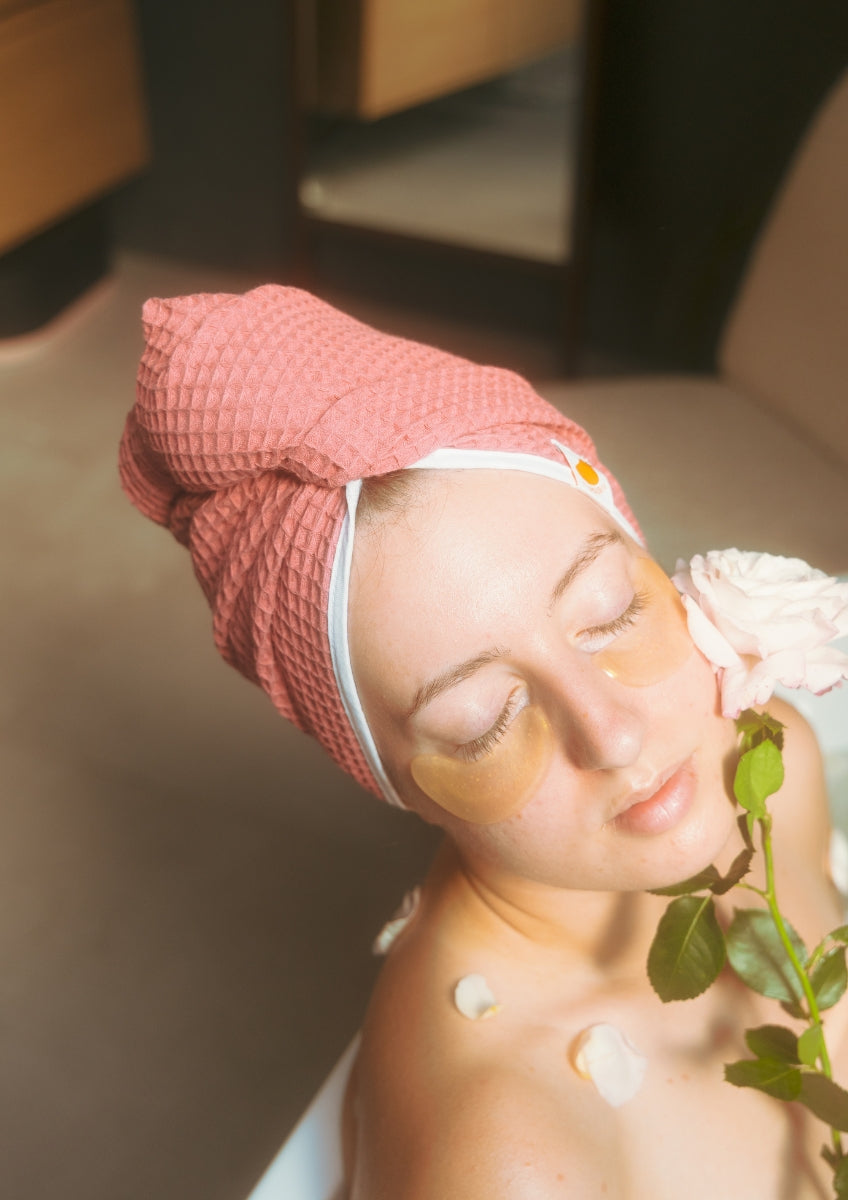 HAIRDRY™ Różana kąpiel - turban do suszenia włosów