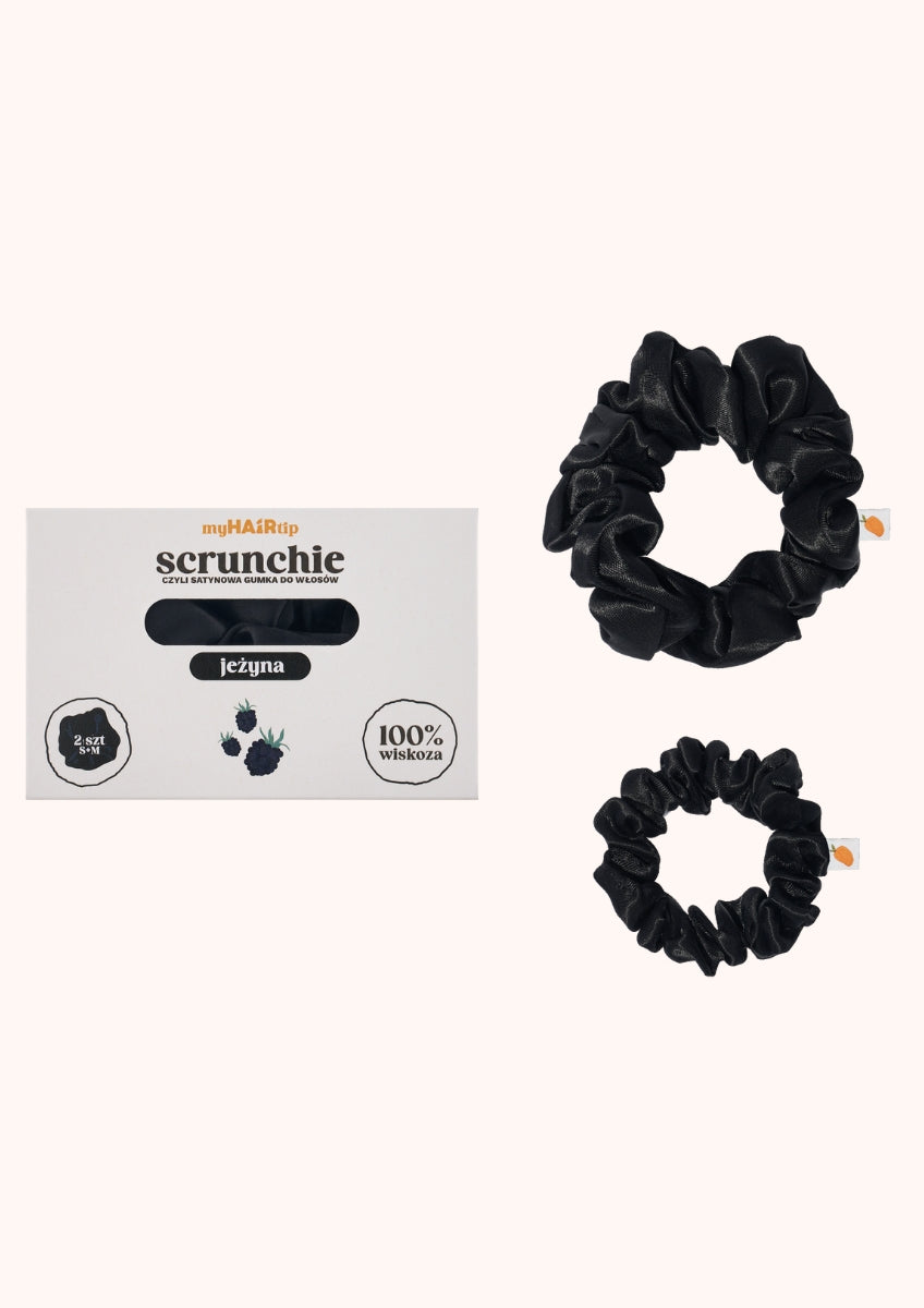 Zestaw Scrunchies JEŻYNA – S + M (2pak)