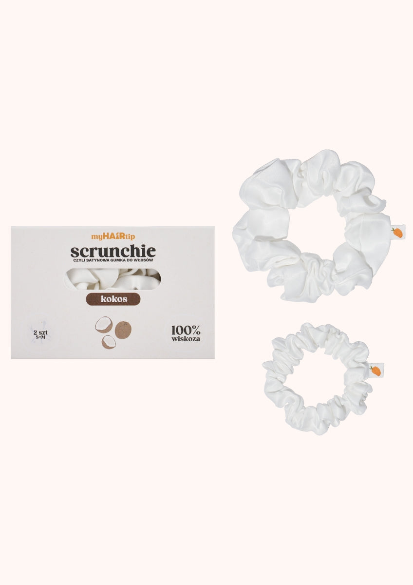 Zestaw Scrunchies KOKOS – S+M (2pak)