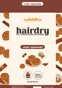 HAIRDRY™ Ciepłe Cynamonki - turban do suszenia włosów