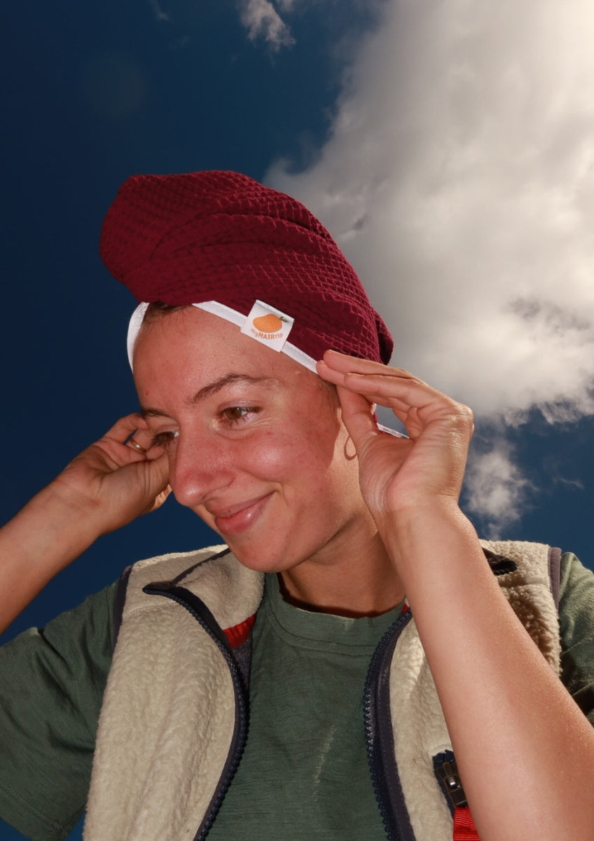 HAIRDRY™ Wiśnie w Czekoladzie - turban do suszenia włosów